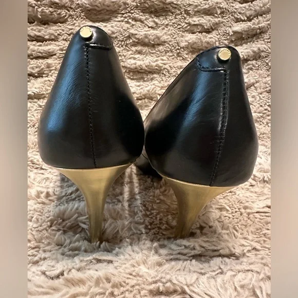 NEW Ted Baker London Saysa Stilleto black/ gold size US10/ UK8 - Picture 3 of 10